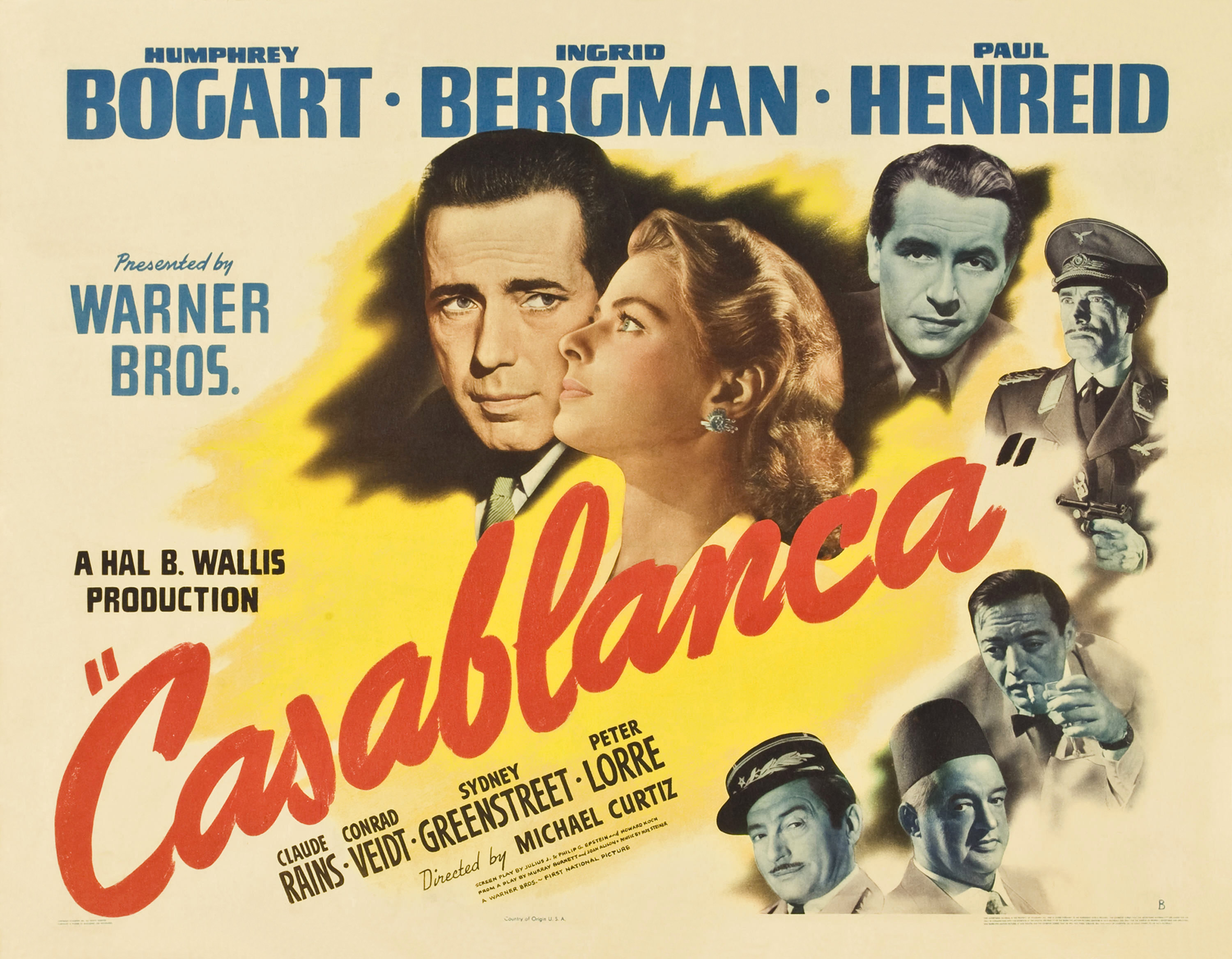 Ein Klassiker: Casablanca mit Ingrid Bergmann und Humphrey Bogart. (Foto z.V.g)