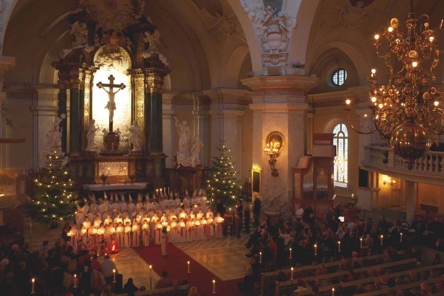 Luciafeste finden in vielen Orten in Schweden statt. (Foto: Ola Ericson/imagebank.sweden.se)