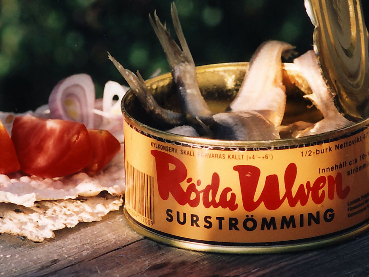 Fisch Surströmming Skämt ,Scherzartikel , Stinkefisch , ,Geschenk , Dose  Prank