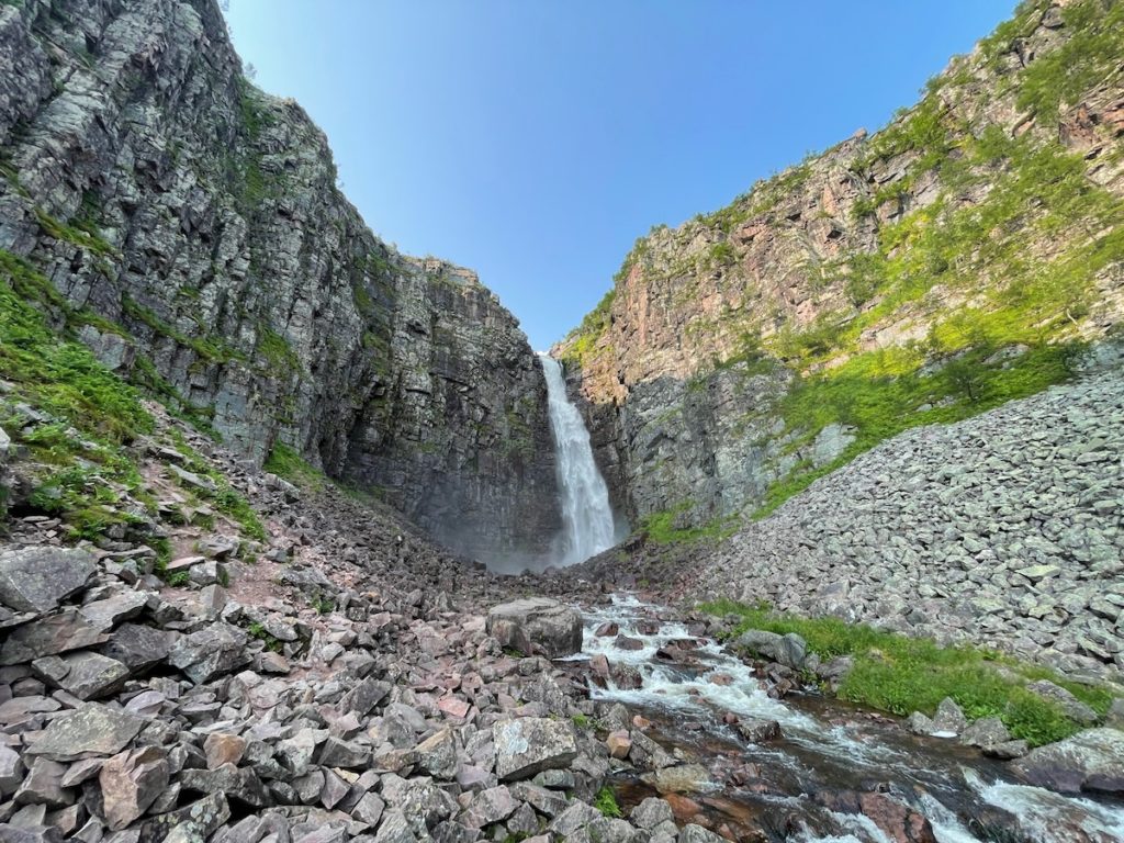 Dalarna Reise Njupeskär